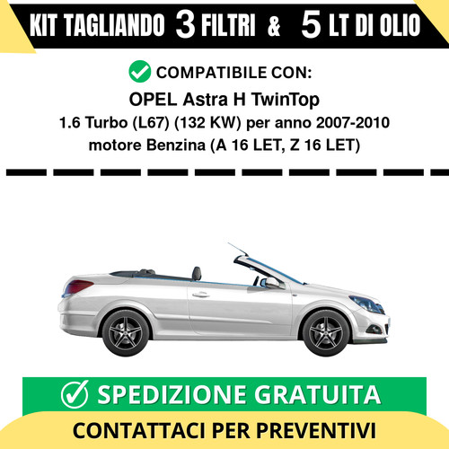 Tagliando per opel astra - astra, h