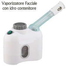 VAPORIZZATORE FACCIALE PORTATILE PULIZA VISO ESTETICA CON IDROCONTENITORE 400W