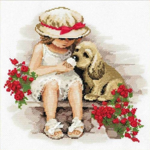 Kit ricamo riolis ragazza - riolis,
