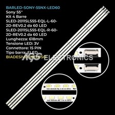 KIT 4 BARRE STRIP 60 LED TV