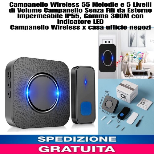 Campanello wireless senza fili - campanello,