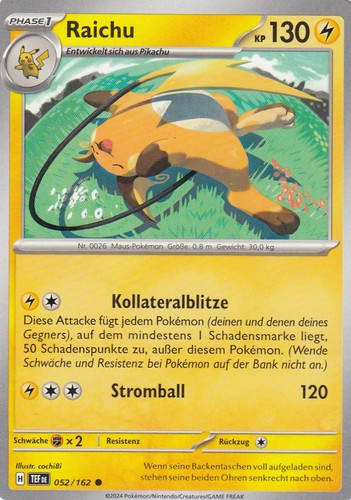 Raichu 052 162 - 052/162, poteri
