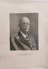 Vittorio Emanuele III Re - Fotografia Stampa  Originale 60 X 45