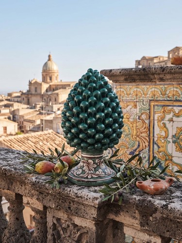 Pigna ceramica siciliana - in,