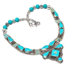 Collana con pietre - , preziose
