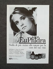 G560 - Advertising Pubblicità - 1989 - EUPHIDRA CURA LA PELLE DEL TUO VISO