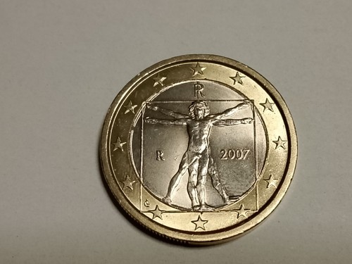 Moneta euro italia - italia, uomo