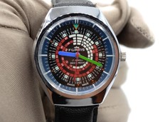 Orologio da tavolo vintage Fortis Marinemaster decompressione 17 gioielli 41 mm automatico