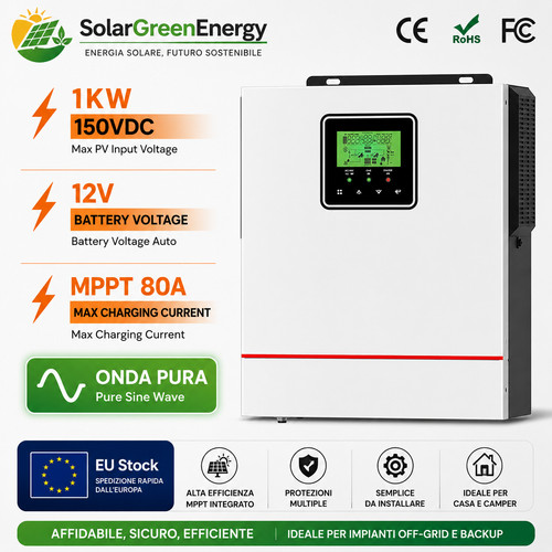 Inverter solare ibrido - solare,