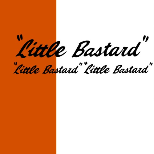 Adesivi little bastard set - bastard, di