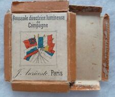 Petite boite carton vide ! AURICOSTE Paris Horloger de la Marine Boussole France