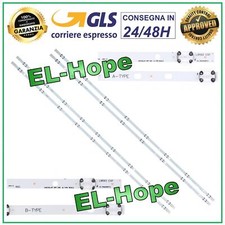 KIT 4 BARRE STRIP LED PER TV 43" VESTEL DRT UHD LB582 A-TYPE / LB583 B-TYPE
