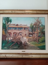 Nicola Canzanella ( Napoli 1929-2014) dipinto olio su tela epoca XX Secolo