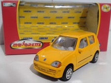 FIAT SEICENTO 600 Sporting 1998 1/43 Majorette OLD STOCK Yellow Giallo NEW!!!