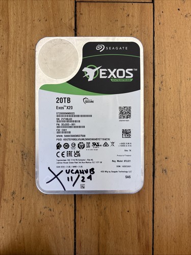 Seagate exos x20 - seagate,