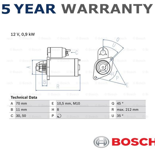 Motorino avviamento bosch - di,