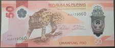 Filippine banconota da 50 pesos del 2025 in polymer FDS