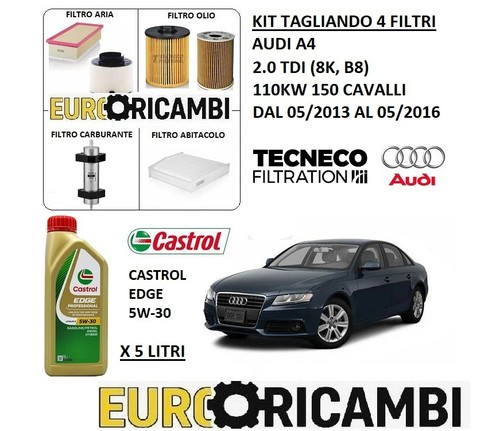 Kit tagliando filtri olio - 4, e