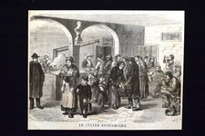 Le cucine economiche Incisione del 1869