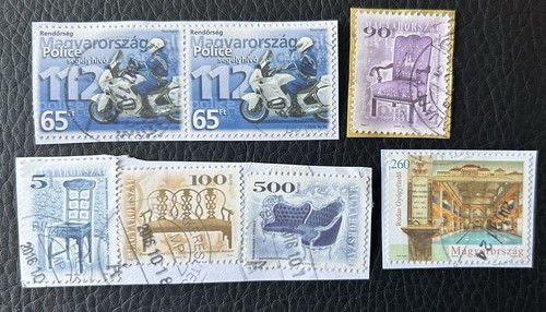 Lot timbres de hongrie - de, 7