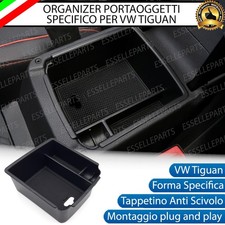 VANO PORTAOGGETTI PER BRACCIOLO VW TIGUAN MK2 PORTA OGGETTI SPECIFICO ORGANIZER