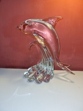 Scultura Delfino Vetro Di Murano Licio Zanetti Modernariato Made In Italy 