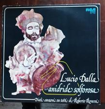 Lucio Dalla: Anidride Solforosa. Mela di scarto sul retro copertina. Lucio Dalla