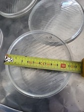 VETRO FANALE ROTONDO ZIGLINATO DIAMETRO 11,5CM AUTO MOTO D'EPOCA 