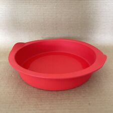 Tupperware 9" teglia rotonda in silicone stampo da forno stampo magico #5023 rosso