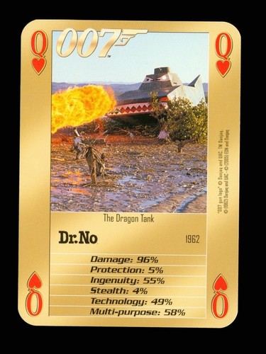 Playing card 007 bonds - x,
