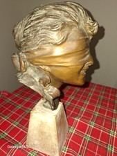 Scultura Statuetta Bronzo Dea