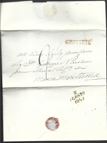 1842 prefilatelica con - prefilatelica, testo