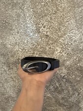 Cintura Oakley in pelle nera lunga 40 pollici