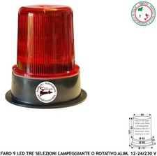 Lampeggiante Rosso 9 Led 3
