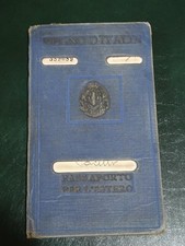 PASSAPORTO REGNO ITALIA -