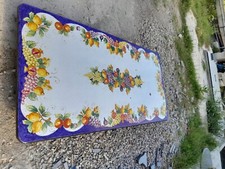 Tavolo in pietra lavica dipinto seconda scelta