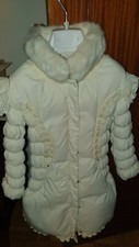 Piumino bambina bianco vera