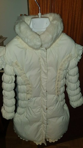 Piumino bambina bianco vera