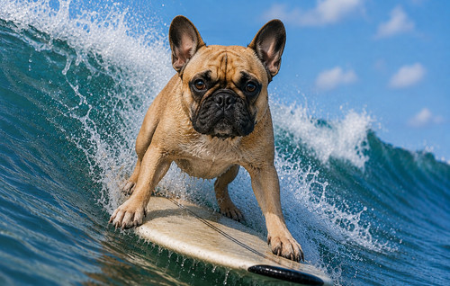 Surf pup divertente stampa - "surf's,