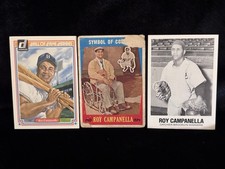 Lotto 3 carte Roy Campanella
