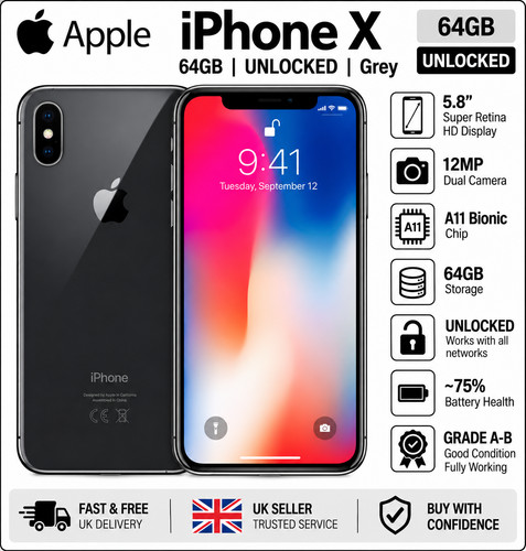 Apple iphone 64gb grigio - iphone,