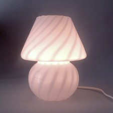 Lampada Vetro murano Vintage fungo Swirl Mushroom lamp Italy approx 80s