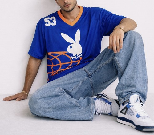 Maglia playboy grande blu - maglia,