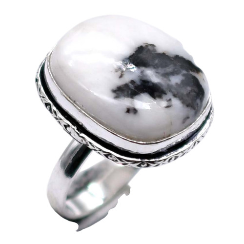 Anello dendrite opale gemma - anello,