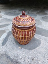 Cesto Cestino Bambù Vimini Cina Cinese Vintage Porta Ginger Zenzero Shanghai 