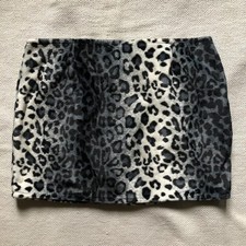 Minigonna grigia in pelliccia