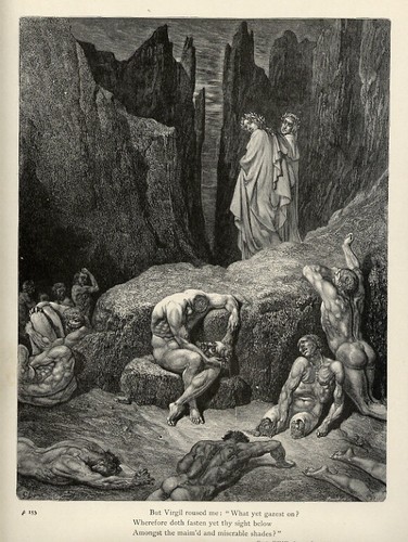 Old print 1880 - old, dante