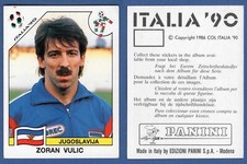 FIGURINA CALCIATORI PANINI ITALIA 90 - NUOVA/NEW - N.273 VULIC - JUGOSLAVIJA