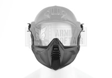 FMA MEZZA MASCHERA PROTETTIVA FACCIA PER ELMETTO FAST TAC-A NERA SOFTAIR