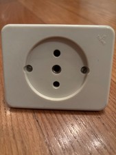 placca per presa elettrica tonda BTicino serie Domino